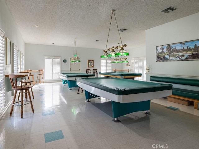 22652 Nadine Cir Unit A, Torrance, CA 90505 - playroom featuring billiards and a textured ceiling