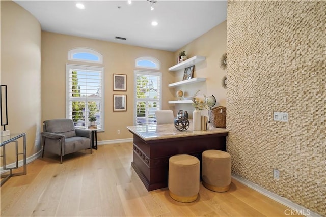 12165 Ojeda Ct, Tustin, CA 92782 - office space featuring light wood-style flooring, baseboards, and recessed lighting