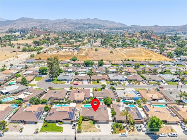42159 Mayberry Ave, Hemet, CA 92544 - aerial view of property's location with mountains and nearby suburban area