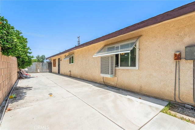 42159 Mayberry Ave, Hemet, CA 92544 - view of home's exterior with stucco siding and a patio area