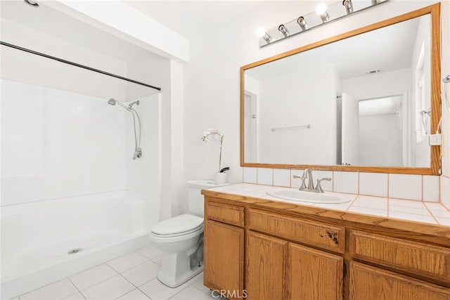 42159 Mayberry Ave, Hemet, CA 92544 - full bathroom featuring tile patterned flooring, a shower, and vanity