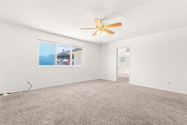 42159 Mayberry Ave, Hemet, CA 92544 - unfurnished room featuring a ceiling fan, light colored carpet, and a textured ceiling
