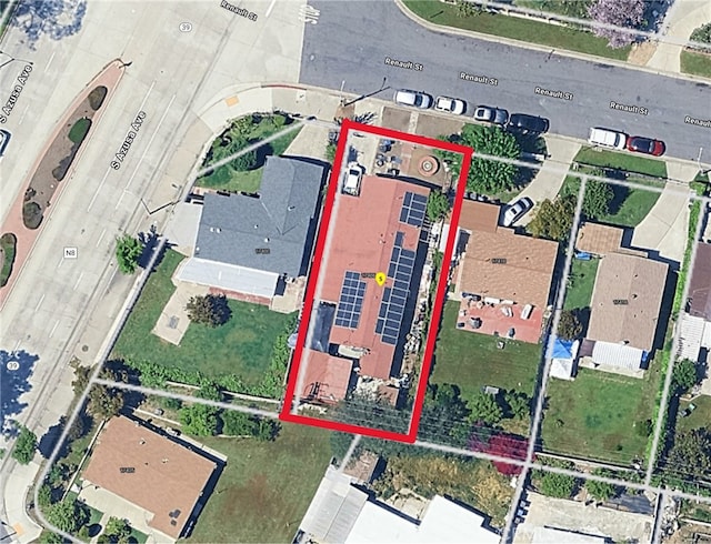 17406 Renault St, La Puente, CA 91744 - map / location featuring property boundaries highlighted