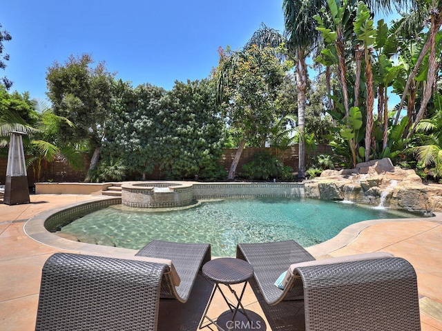1 Lennox Ct, Ladera Ranch, CA 92694 - view of pool with a pool with connected hot tub and a patio