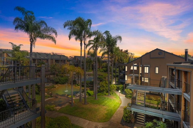 4006 Layang Layang Cir Unit E, Carlsbad, CA 92008 - view of home's community with stairs and a deck