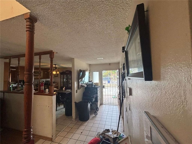 108 Leoma Ln, Chula Vista, CA 91911 - hall with light tile patterned floors and a textured ceiling