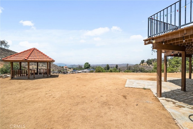 20605 Broadview Dr, Perris, CA 92570 - view of yard featuring a gazebo and a patio