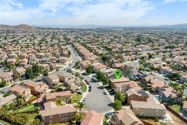 3762 Almansa Way, Perris, CA 92571 - aerial perspective of suburban area with a mountain backdrop