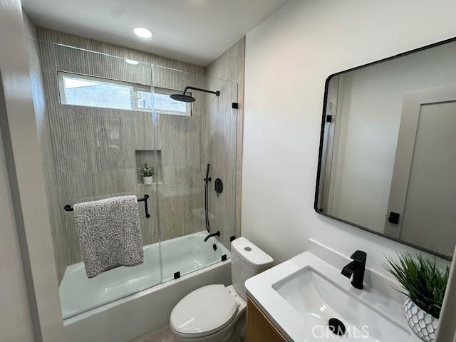 2510 Termino Ave, Long Beach, CA 90815 - bathroom featuring shower / bath combination with glass door and vanity