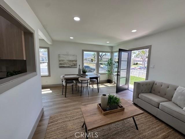 2510 Termino Ave, Long Beach, CA 90815 - living area featuring recessed lighting and wood finished floors