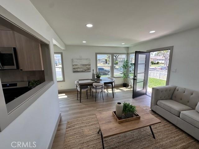 2510 Termino Ave, Long Beach, CA 90815 - living room with recessed lighting and light wood-style flooring
