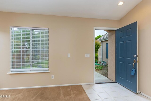 1724 Hilaria St, Oxnard, CA 93030 - foyer with baseboards, recessed lighting, and light tile patterned flooring