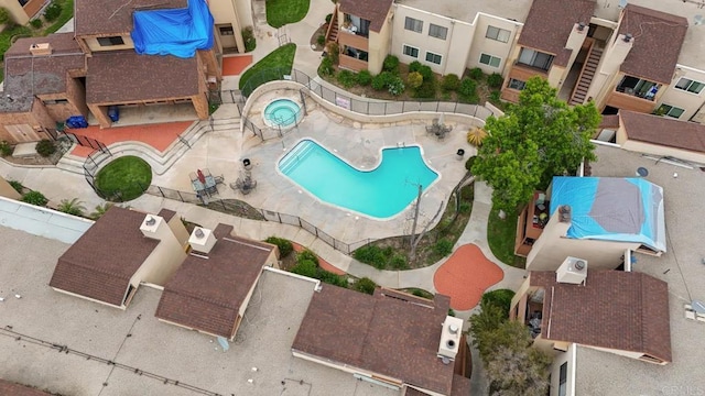 2920 Briarwood Rd Unit G12, Bonita, CA 91902 - aerial view of residential area featuring a pool