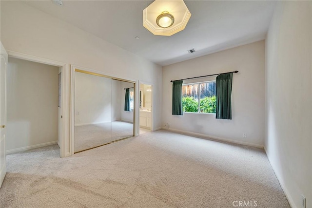 1768 Oakwood Ave, Arcadia, CA 91006 - unfurnished bedroom with carpet, a closet, ensuite bathroom, and baseboards