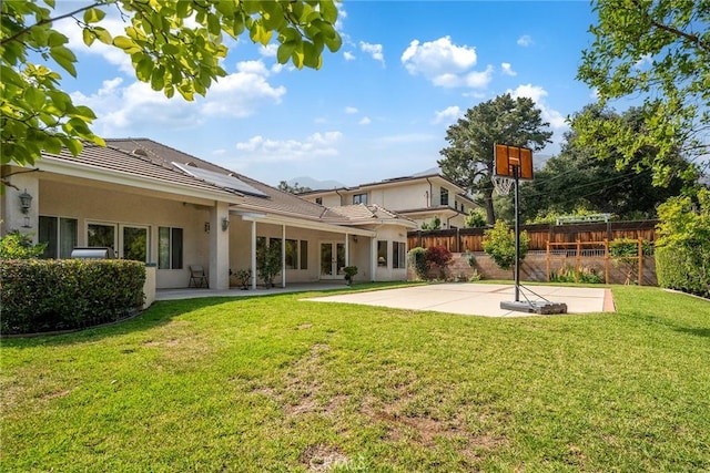 1768 Oakwood Ave, Arcadia, CA 91006 - back of property with a patio, stucco siding, and a tiled roof