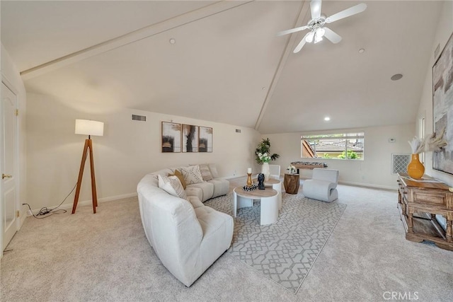 1768 Oakwood Ave, Arcadia, CA 91006 - carpeted living room featuring ceiling fan and baseboards