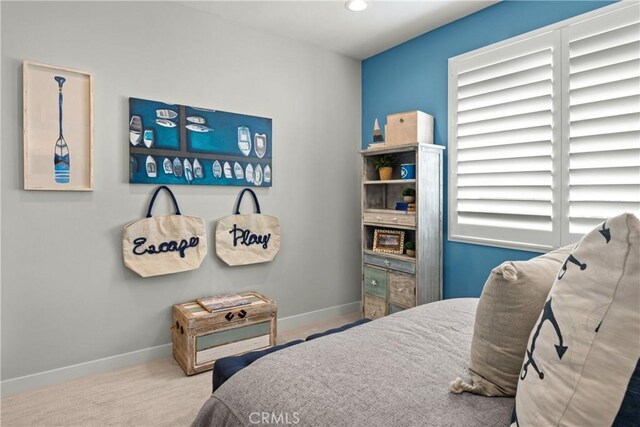 13897 Mesa View Dr, Victorville, CA 92392 - carpeted bedroom featuring baseboards and recessed lighting