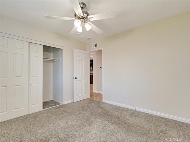 8990 19th St Unit 426, Rancho Cucamonga, CA 91701 - unfurnished bedroom featuring carpet floors, baseboards, a closet, and ceiling fan