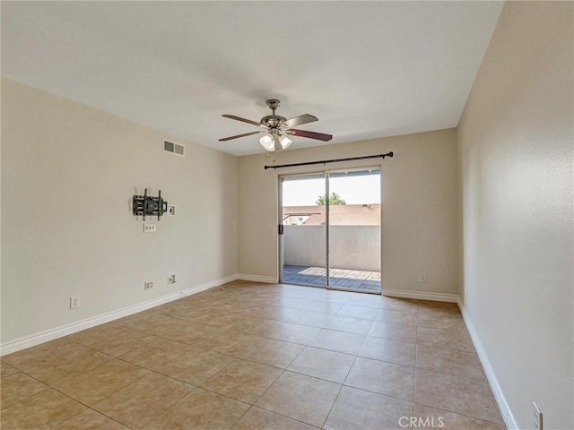 8990 19th St Unit 426, Rancho Cucamonga, CA 91701 - unfurnished room with a ceiling fan, light tile patterned floors, and baseboards