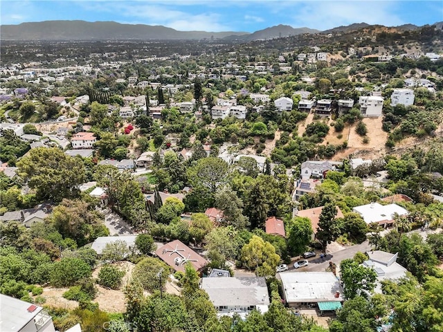 3839 Davana Rd, Sherman Oaks, CA 91423 - aerial perspective of suburban area featuring a mountainous background