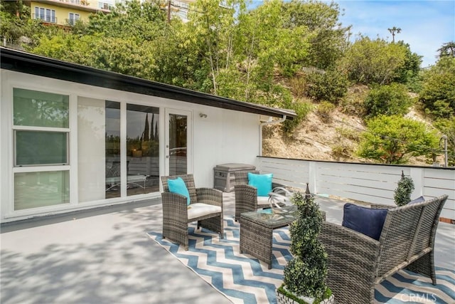 3839 Davana Rd, Sherman Oaks, CA 91423 - view of patio / terrace featuring french doors