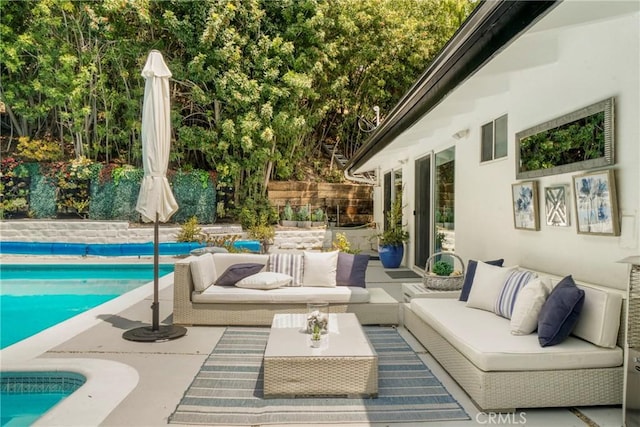 3839 Davana Rd, Sherman Oaks, CA 91423 - view of patio with outdoor lounge area