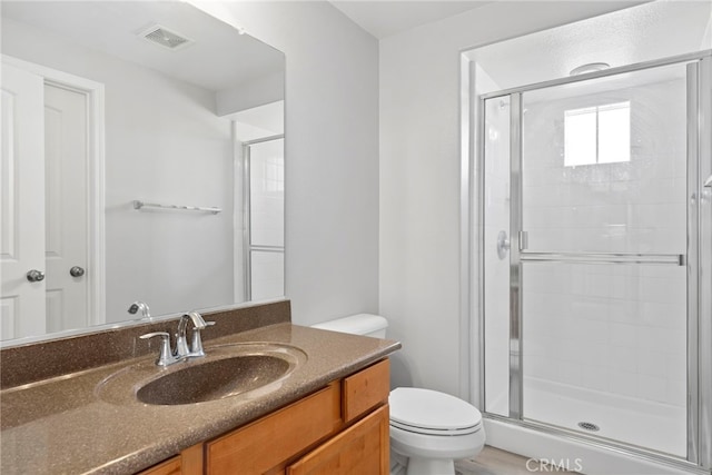 341 W Pebble Creek Ln, Orange, CA 92865 - full bathroom with toilet, a stall shower, and vanity