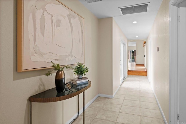 4036 Stonebridge Ln, Rancho Santa Fe, CA 92091 - hall featuring baseboards, light tile patterned flooring, and recessed lighting