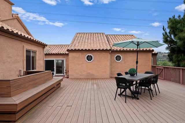 4036 Stonebridge Ln, Rancho Santa Fe, CA 92091 - deck featuring outdoor dining area