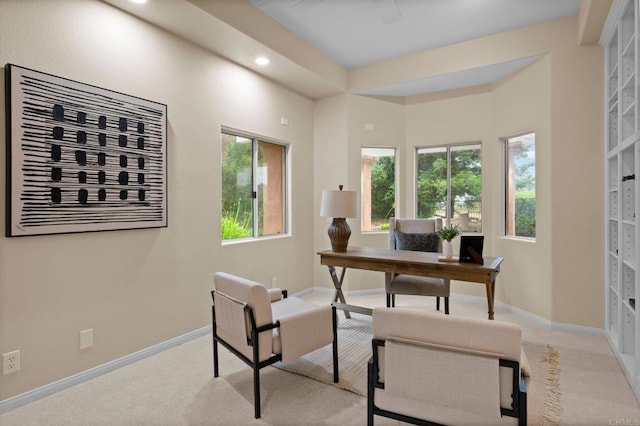 4036 Stonebridge Ln, Rancho Santa Fe, CA 92091 - carpeted office space featuring recessed lighting and baseboards