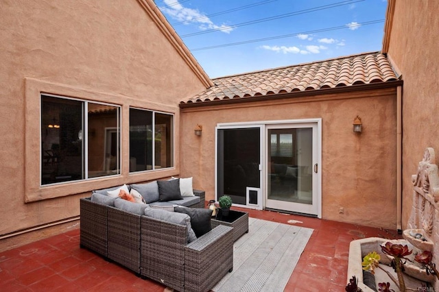 4036 Stonebridge Ln, Rancho Santa Fe, CA 92091 - view of patio with an outdoor living space and a wooden deck