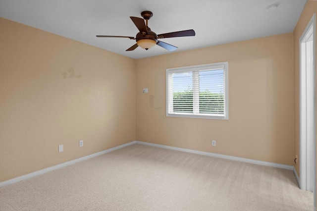 4036 Stonebridge Ln, Rancho Santa Fe, CA 92091 - spare room with ceiling fan, baseboards, light carpet, and a smoke detector