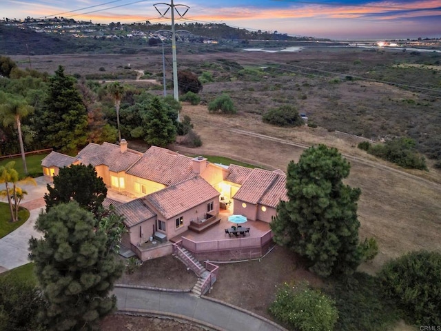 4036 Stonebridge Ln, Rancho Santa Fe, CA 92091 - view of aerial view at dusk