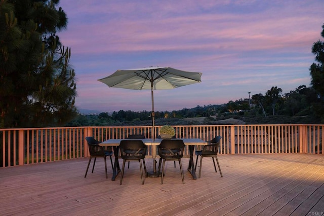 4036 Stonebridge Ln, Rancho Santa Fe, CA 92091 - wooden terrace featuring outdoor dining area