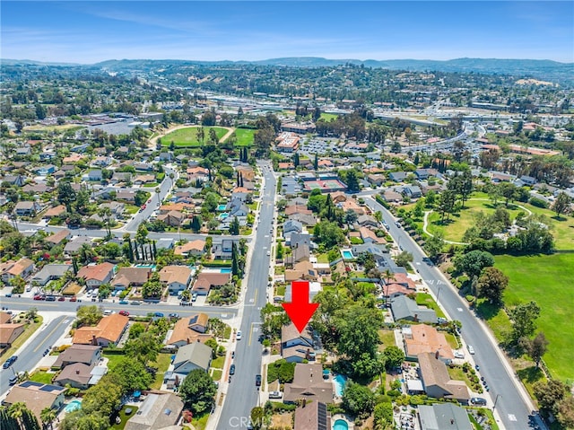 24751 Mosquero Ln, Mission Viejo, CA 92691 - aerial view of property and surrounding area with a mountain backdrop and nearby suburban area
