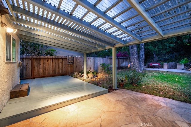 24751 Mosquero Ln, Mission Viejo, CA 92691 - fenced backyard featuring a patio area, a pergola, and a deck