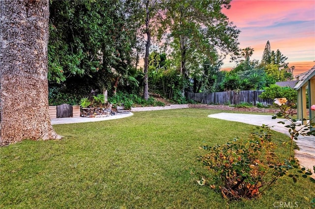 24751 Mosquero Ln, Mission Viejo, CA 92691 - yard at dusk featuring a patio