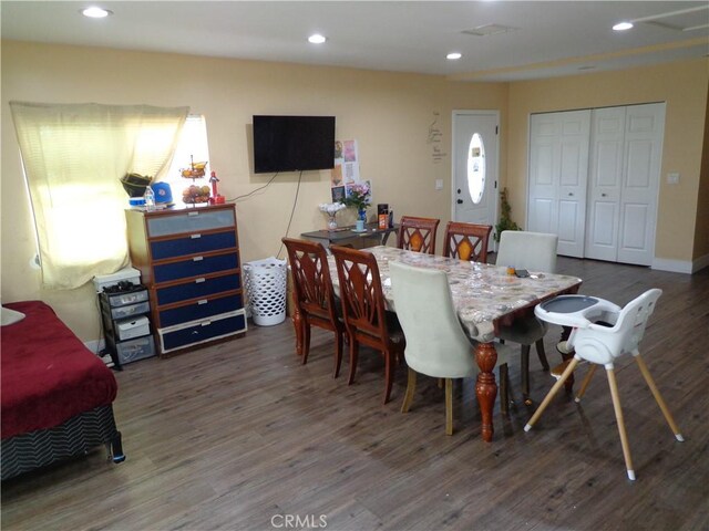 1908 Bailey Ave, Rosemead, CA 91770 - dining room featuring wood finished floors and recessed lighting