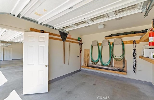 3537 Pinon Pines Rd, Wrightwood, CA 92397 - garage featuring baseboards