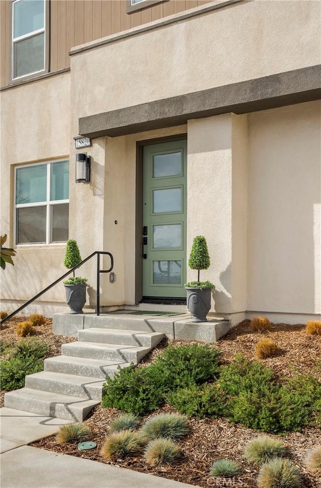 15820 Caterpillar Dr, Fontana, CA 92336 - view of exterior entry with stucco siding