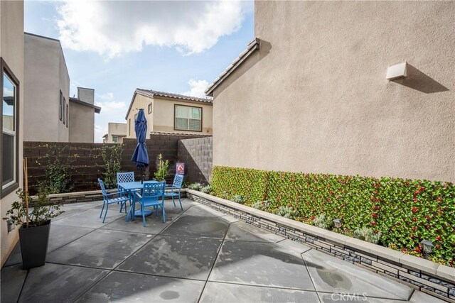 15820 Caterpillar Dr, Fontana, CA 92336 - view of patio / terrace featuring outdoor dining space