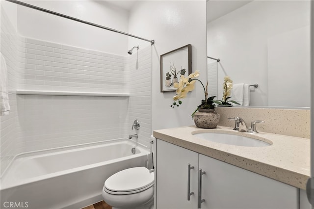 1914 W Bushell St, Anaheim, CA 92805 - bathroom featuring vanity, shower / washtub combination, and toilet