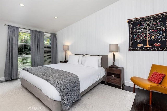 2212 Rim Rd, Duarte, CA 91008 - bedroom with wood-type flooring and recessed lighting