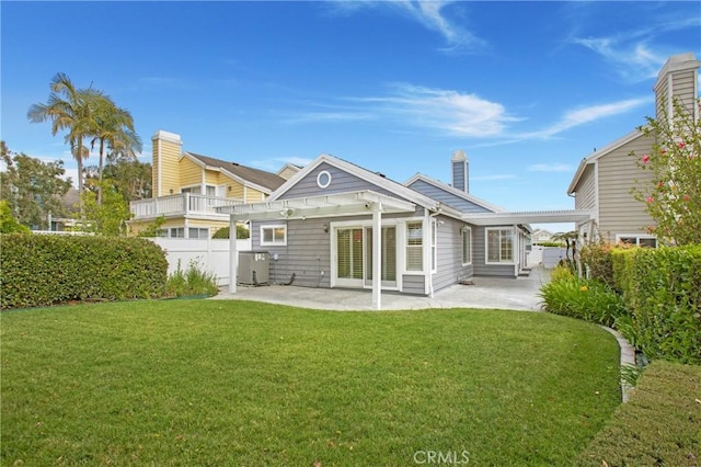 19 Byron Close, Laguna Niguel, CA 92677 - rear view of property with a patio area, a chimney, and central AC