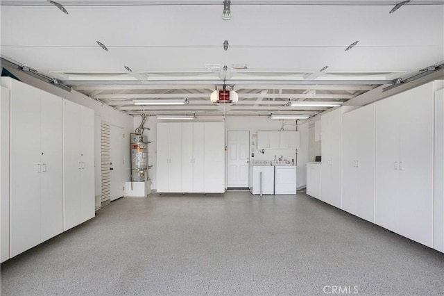 19 Byron Close, Laguna Niguel, CA 92677 - garage with separate washer and dryer, a garage door opener, and water heater