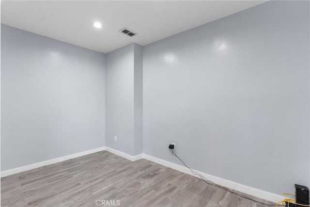 7321 Eglise Ave, Pico Rivera, CA 90660 - spare room featuring light wood-style flooring and recessed lighting