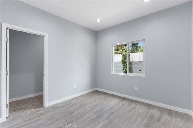 7321 Eglise Ave, Pico Rivera, CA 90660 - unfurnished room featuring light wood-type flooring and recessed lighting