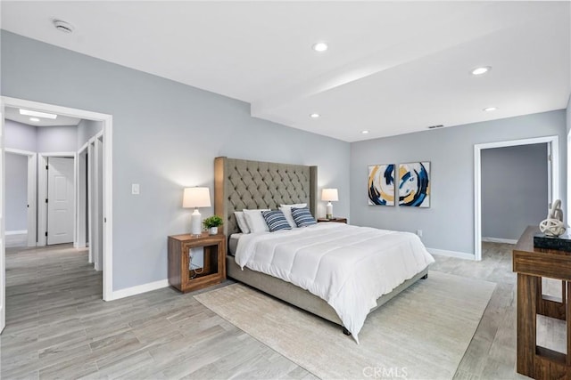 7321 Eglise Ave, Pico Rivera, CA 90660 - bedroom featuring recessed lighting and light wood-style floors