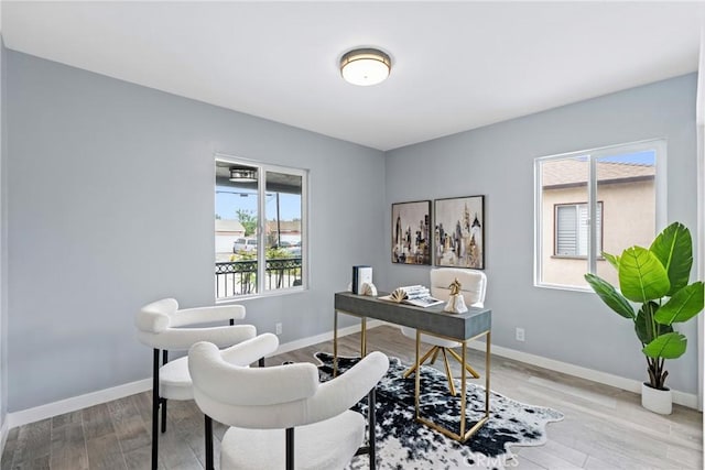 7321 Eglise Ave, Pico Rivera, CA 90660 - office featuring wood finished floors and baseboards