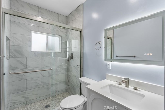 7321 Eglise Ave, Pico Rivera, CA 90660 - bathroom featuring vanity and a stall shower